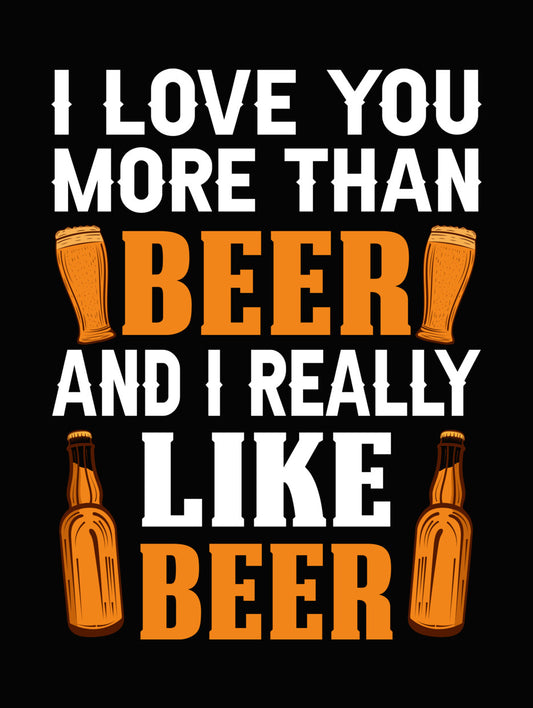 Beer Double Stack Graphic DTF Transfer