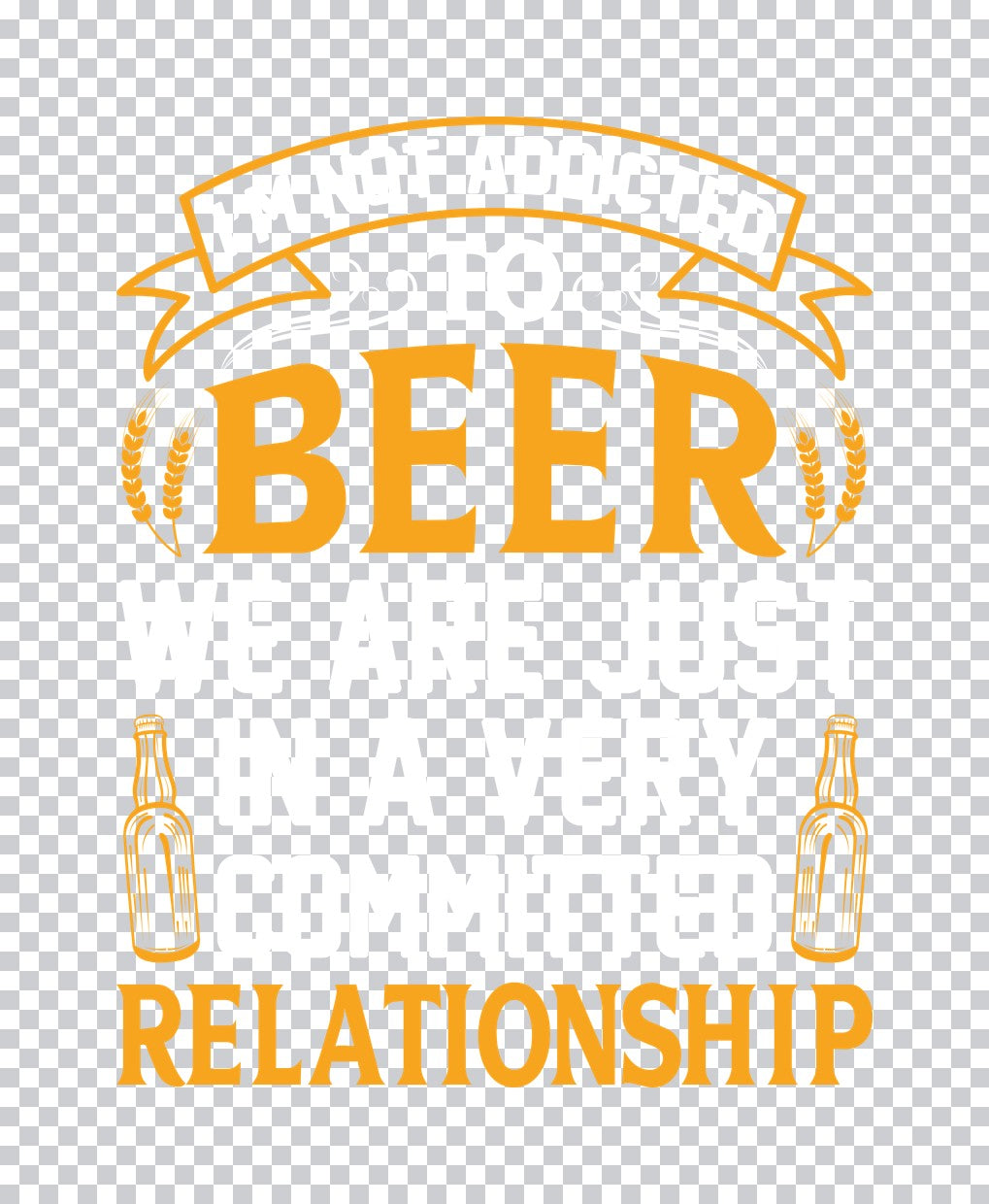 Beer Relationship DTF Transfer