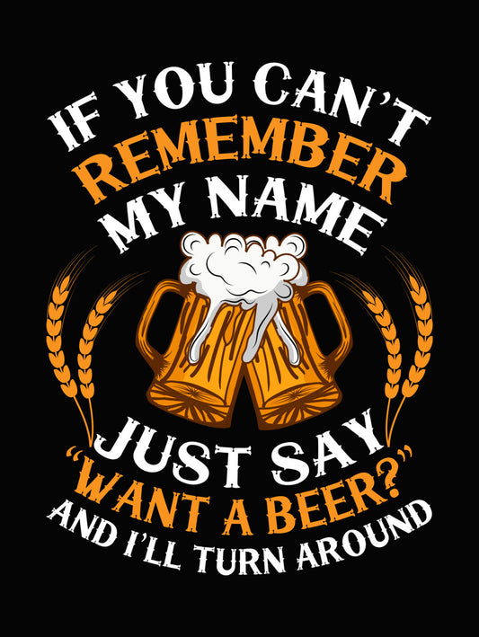 Want A Beer Clinking Mugs DTF Transfer