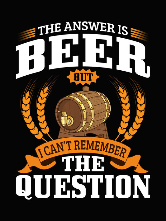 Beer Barrel I Can't Remember DTF Transfer