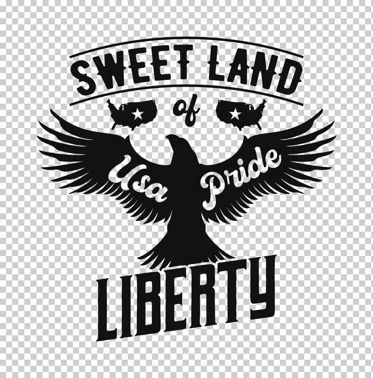 Sweet Land Of Liberty Eagle DTF Transfer