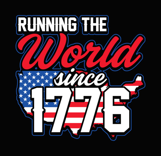 1776 Patriotic Map DTF Transfer