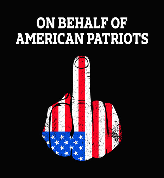 American Flag Middle Finger DTF Transfer
