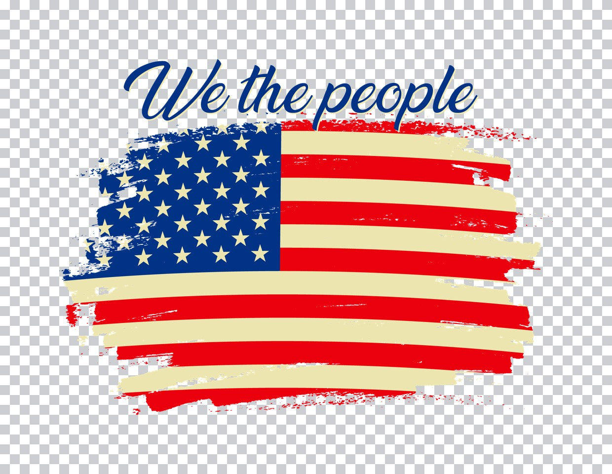 Patriotic LOVE American Flag DTF Transfer
