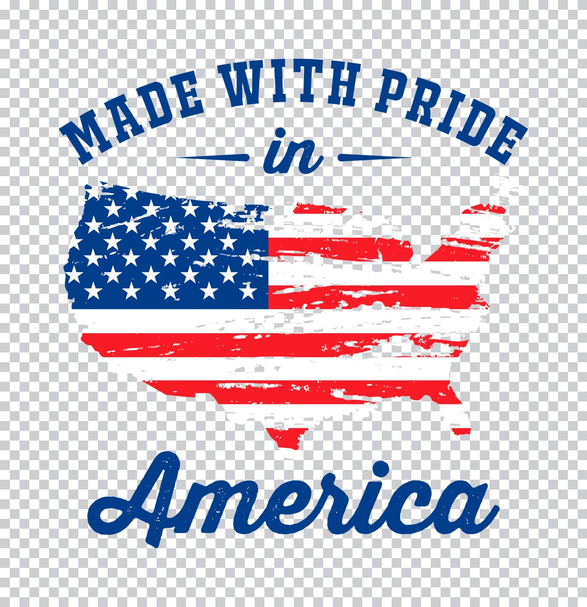 Made With Pride In America DTF Transfer