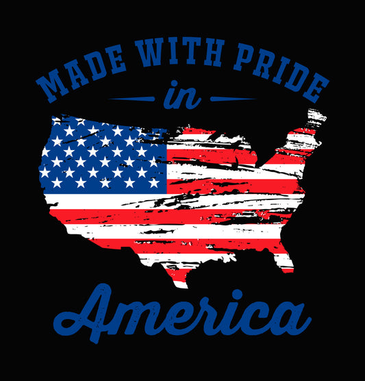 Made With Pride In America DTF Transfer