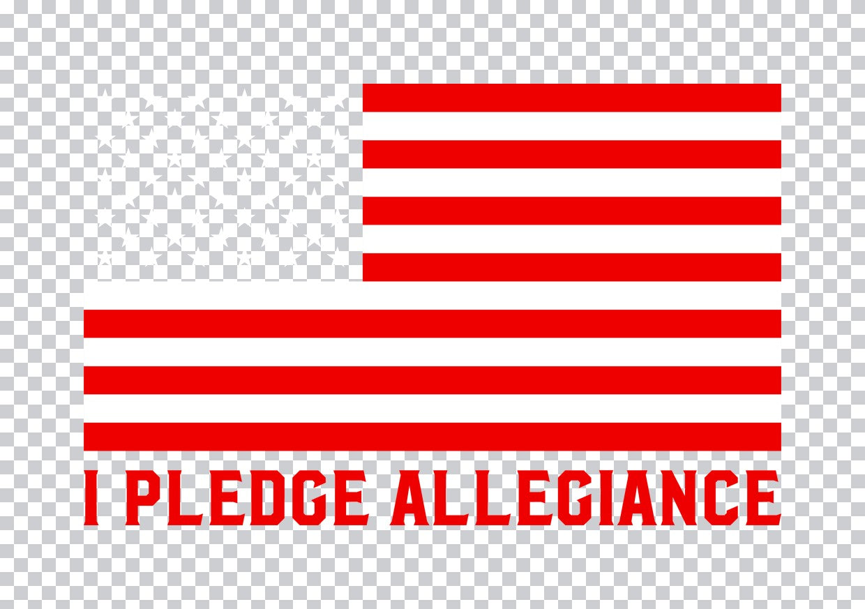 I Pledge Allegiance Flag DTF Transfer