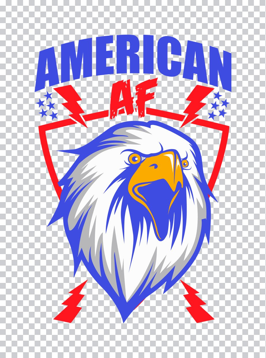 American AF Eagle Shield DTF Transfer