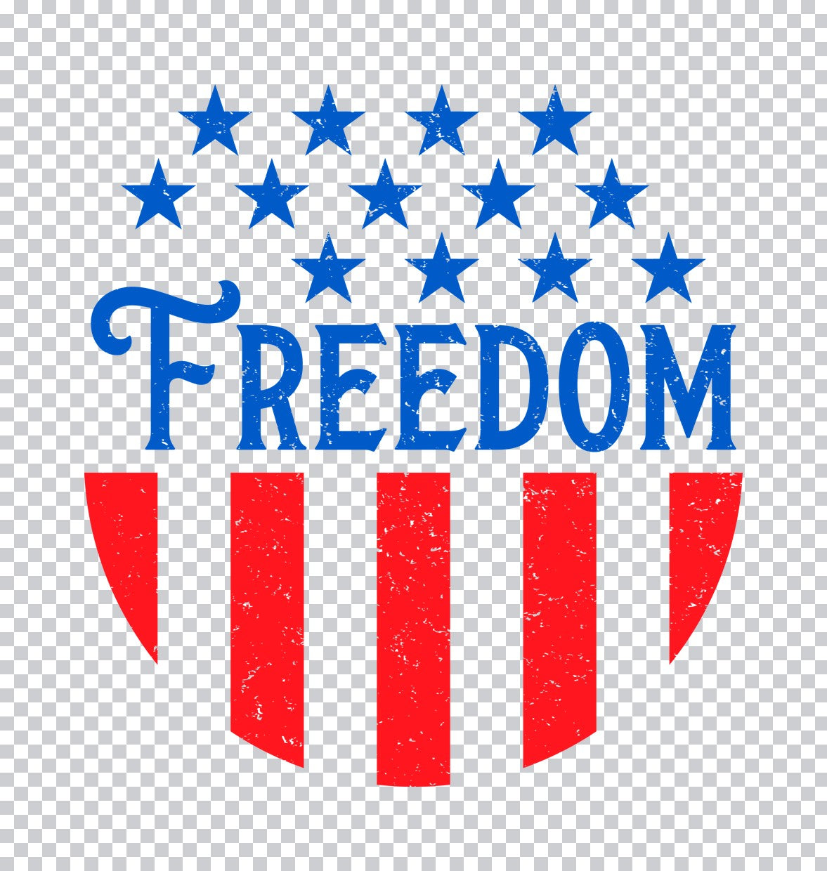 Freedom Stars And Stripes DTF Transfer