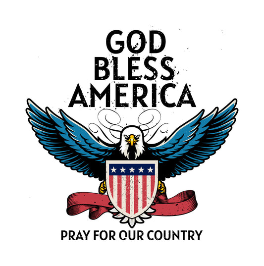 God Bless America Eagle DTF Transfer