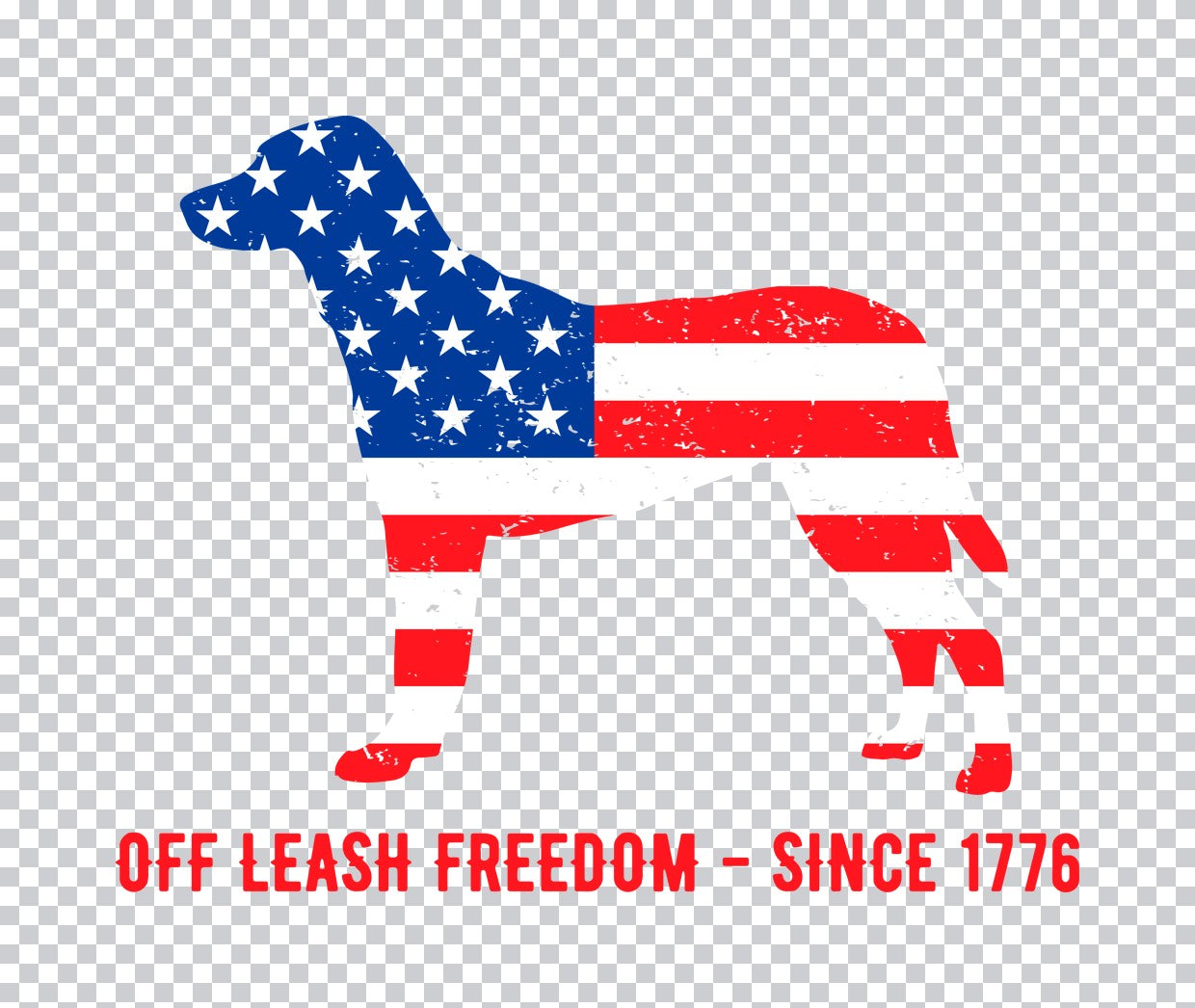Off Leash Freedom Since 1776 DTF Transfer