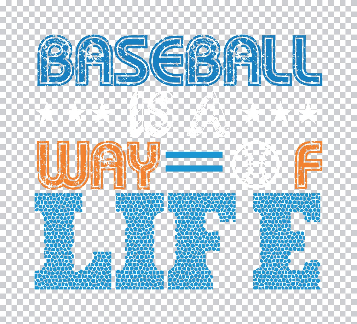 Baseball Way Of Life DTF Transfer