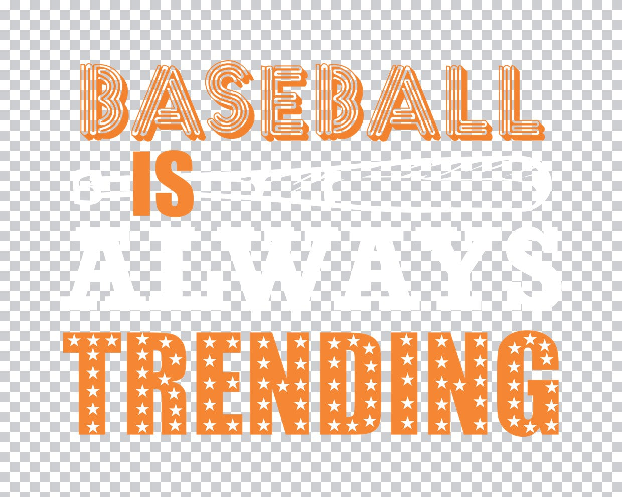 Baseball Is Trending DTF Transfer