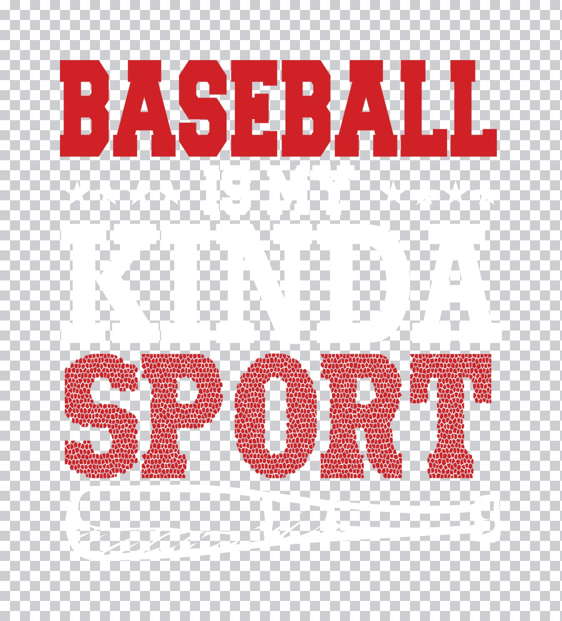 Baseball Sport Text DTF Transfer