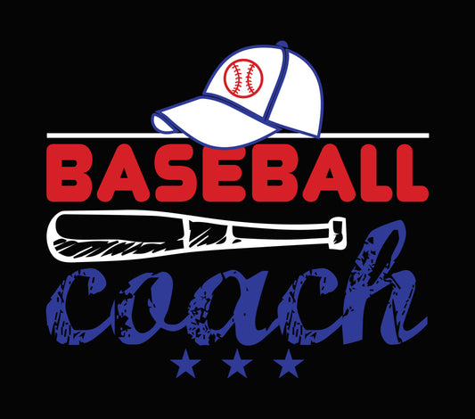 Baseball Coach Graphic DTF Transfer