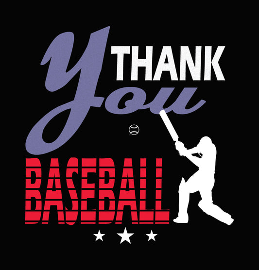 Thank You Baseball Script DTF Transfer