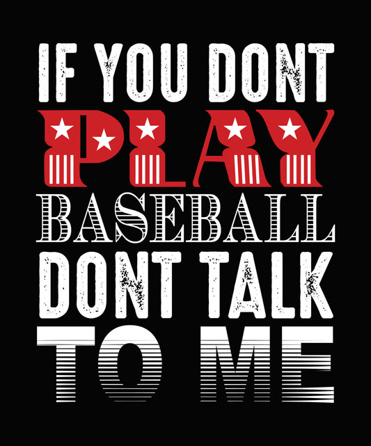Play Ball Patriotic Typography DTF Transfer