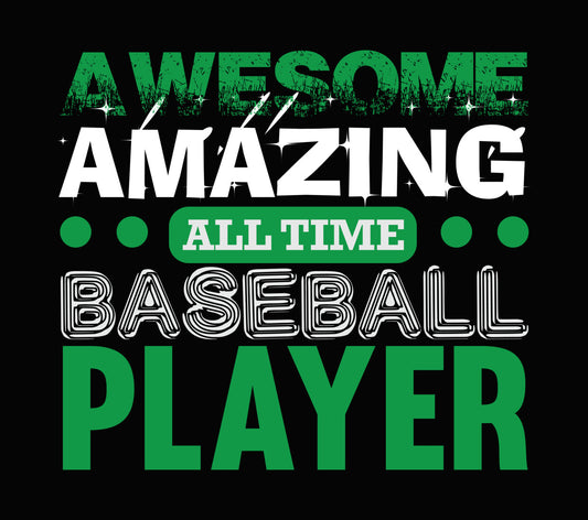 Awesome All Time Baseball Player DTF Transfer