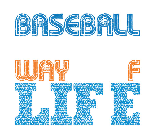 Baseball Way of Life DTF Transfer