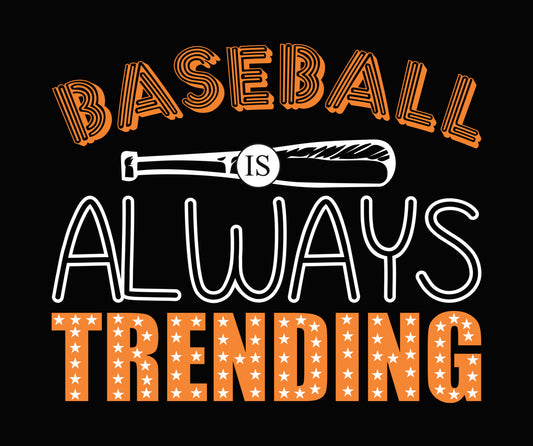 Baseball Is Trending Star DTF Transfer