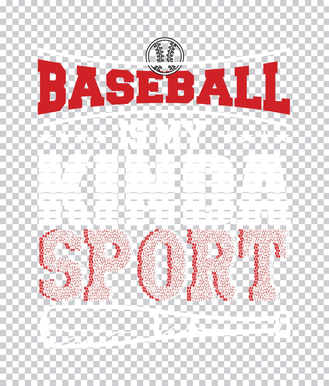 Baseball Sport Text DTF Transfer