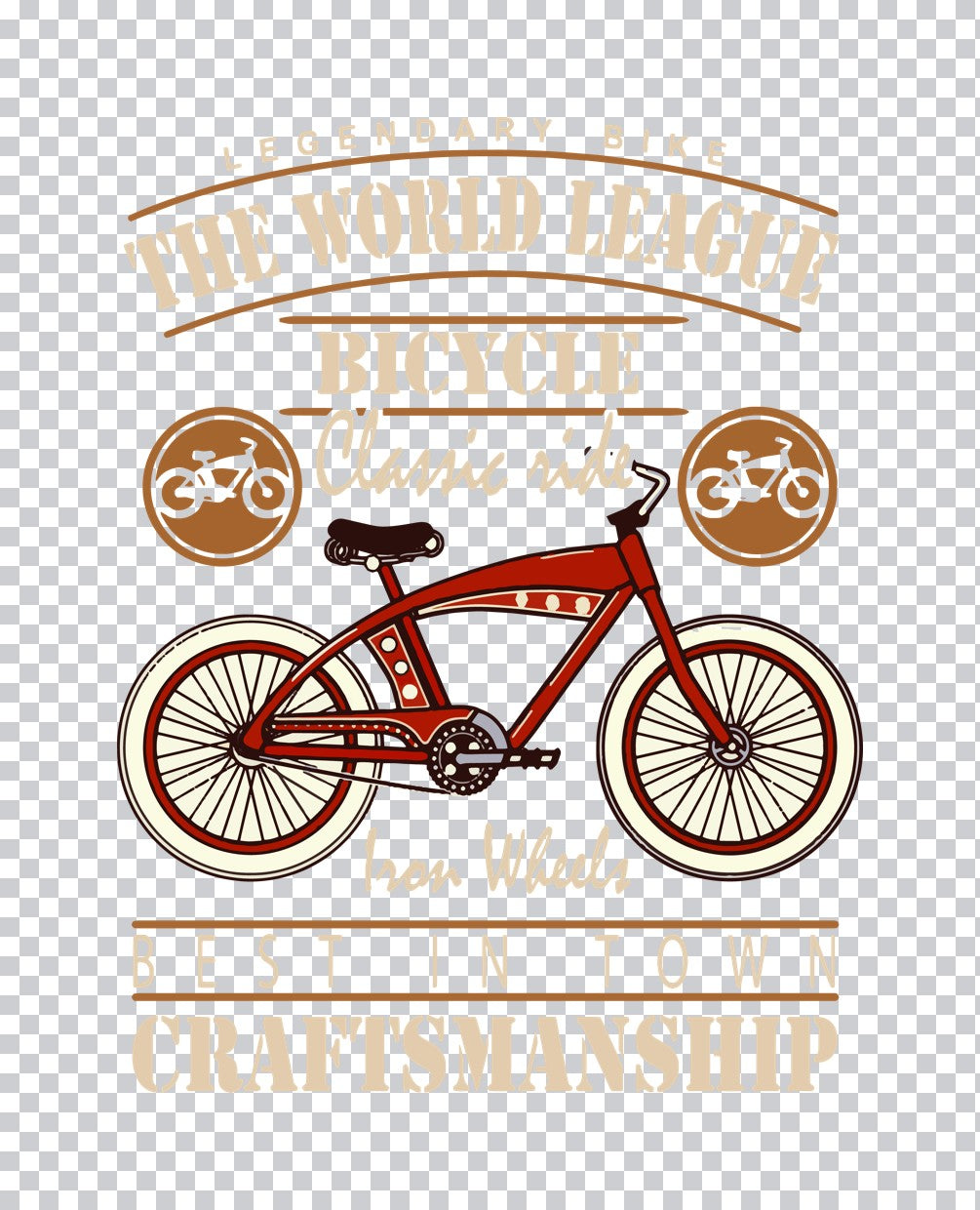 Legendary Bicycle Classic Ride DTF Transfer