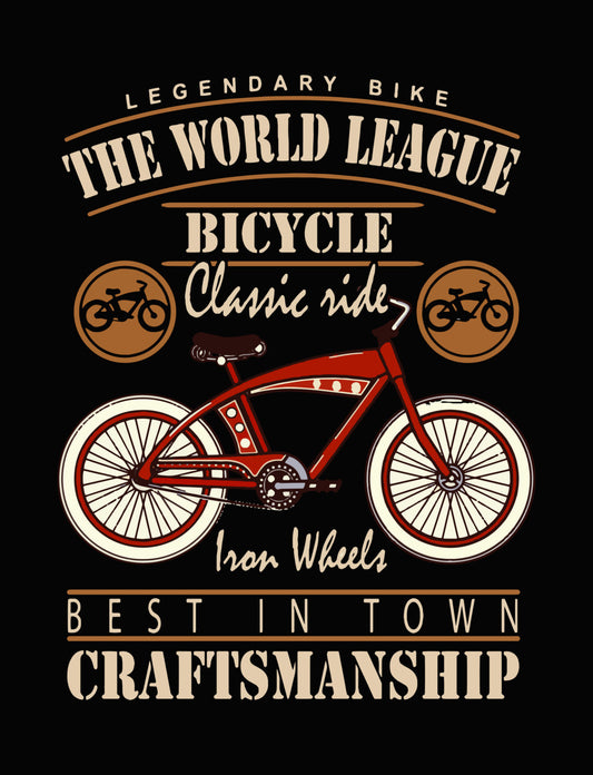 Legendary Bicycle Classic Ride DTF Transfer
