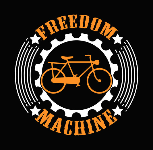 Freedom Machine Bicycle Silhouette DTF Transfer