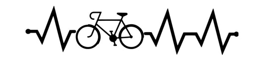 Bicycle Heartbeat EKG DTF Transfer