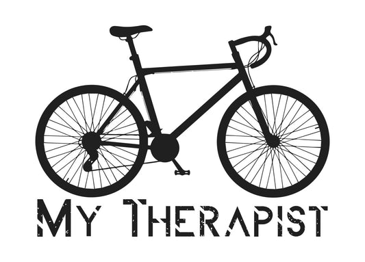 My Therapist Bicycle Silhouette DTF Transfer