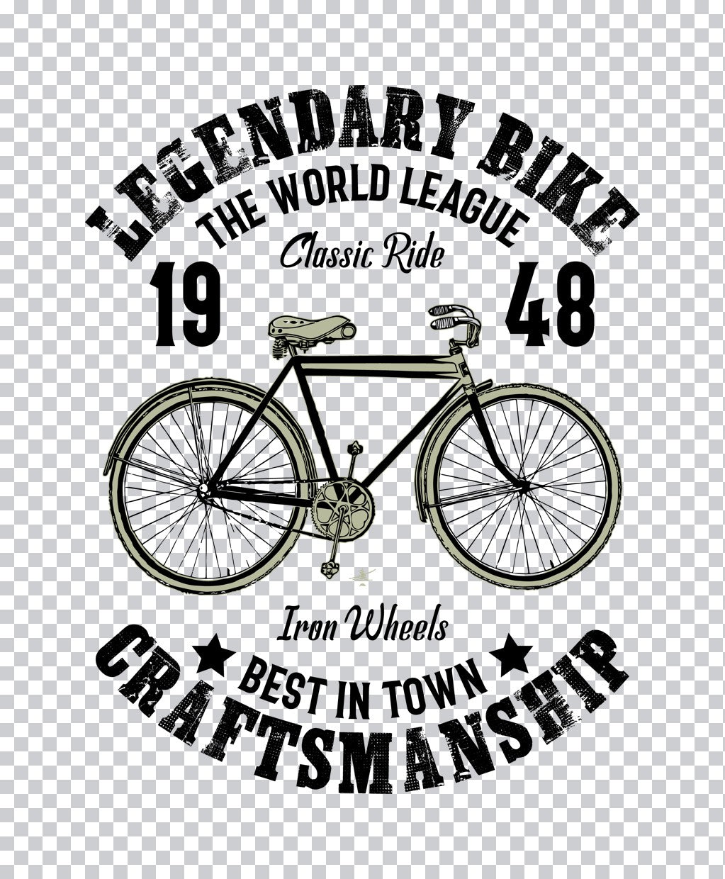 Legendary Bike Classic Ride DTF Transfer