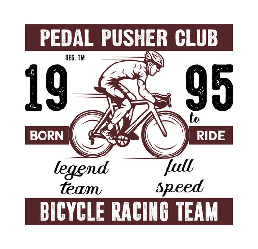 Pedal Pusher Club Racing DTF Transfer