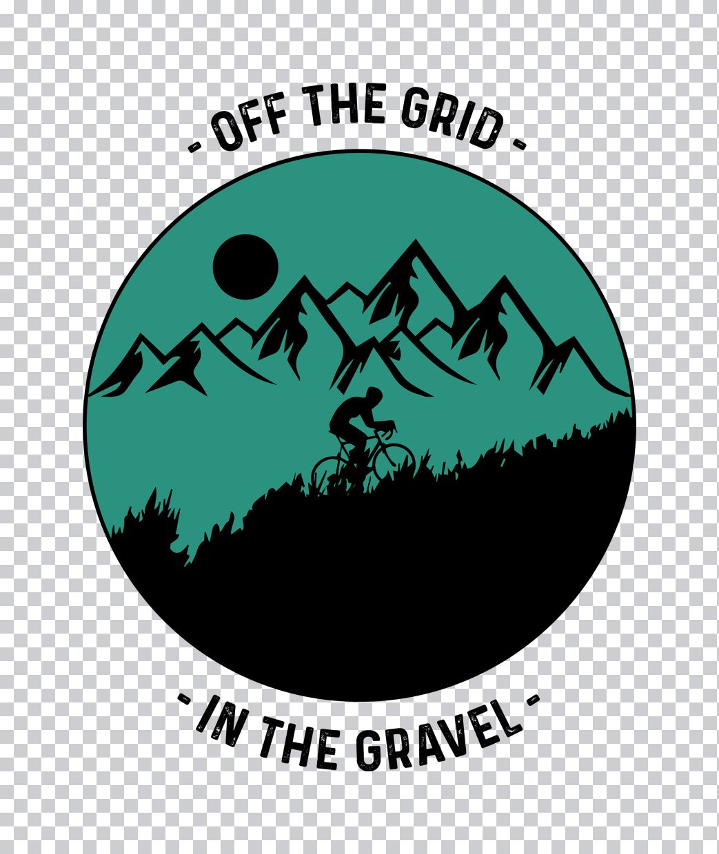 Off the Grid Gravel Cycling DTF Transfer