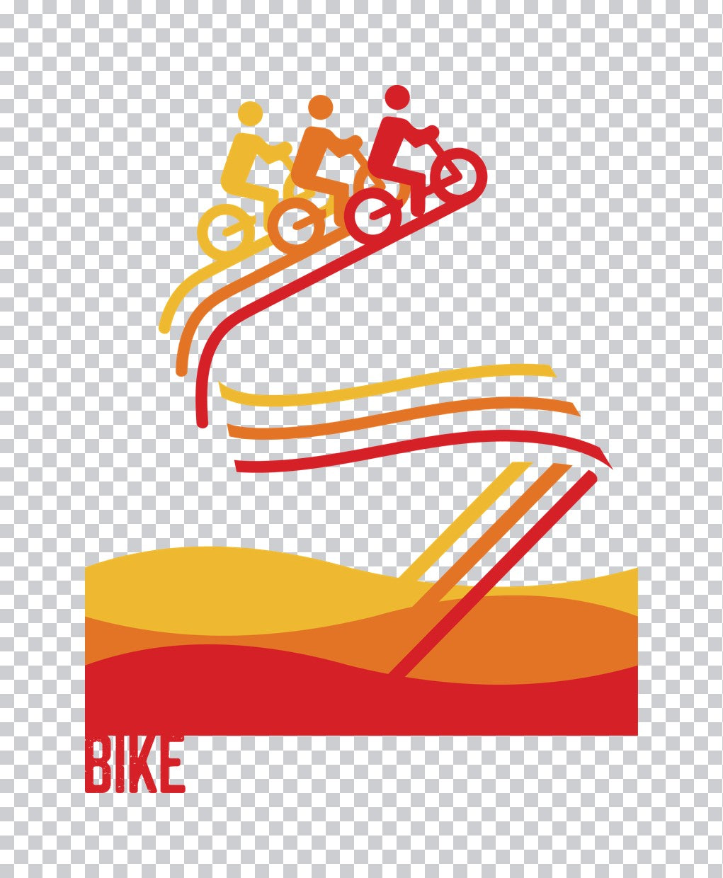 Retro Cycling Team Graphic DTF Transfer