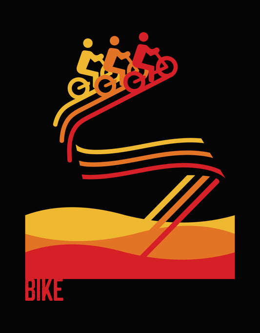 Retro Cycling Team Graphic DTF Transfer