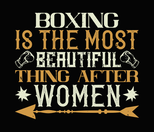 Boxing Beauty Quote DTF Transfer