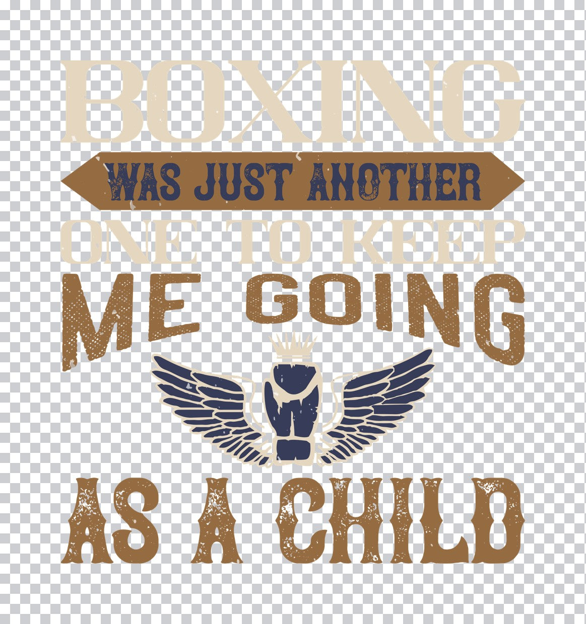 Boxing Childhood Passion DTF Transfer