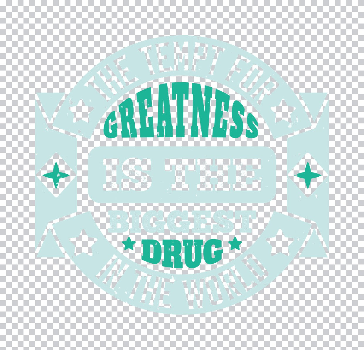 Greatness Boxing Quote DTF Transfer