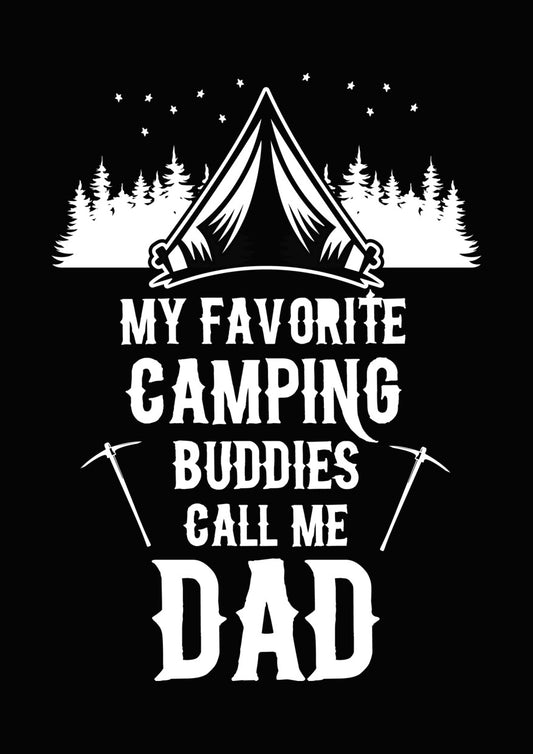 Vintage Mountain Camping Scene DTF Transfer