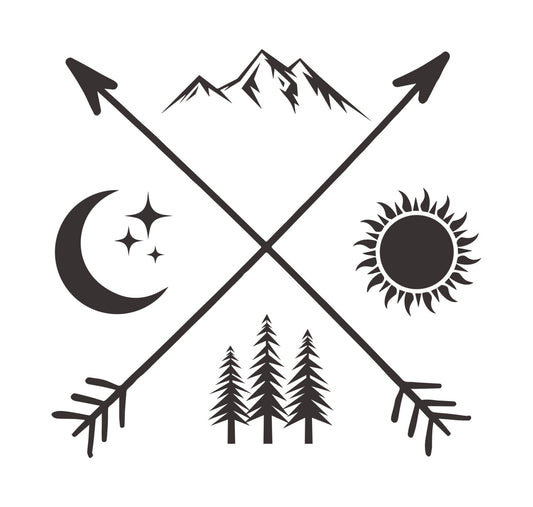 Nature Elements Arrow DTF Transfer