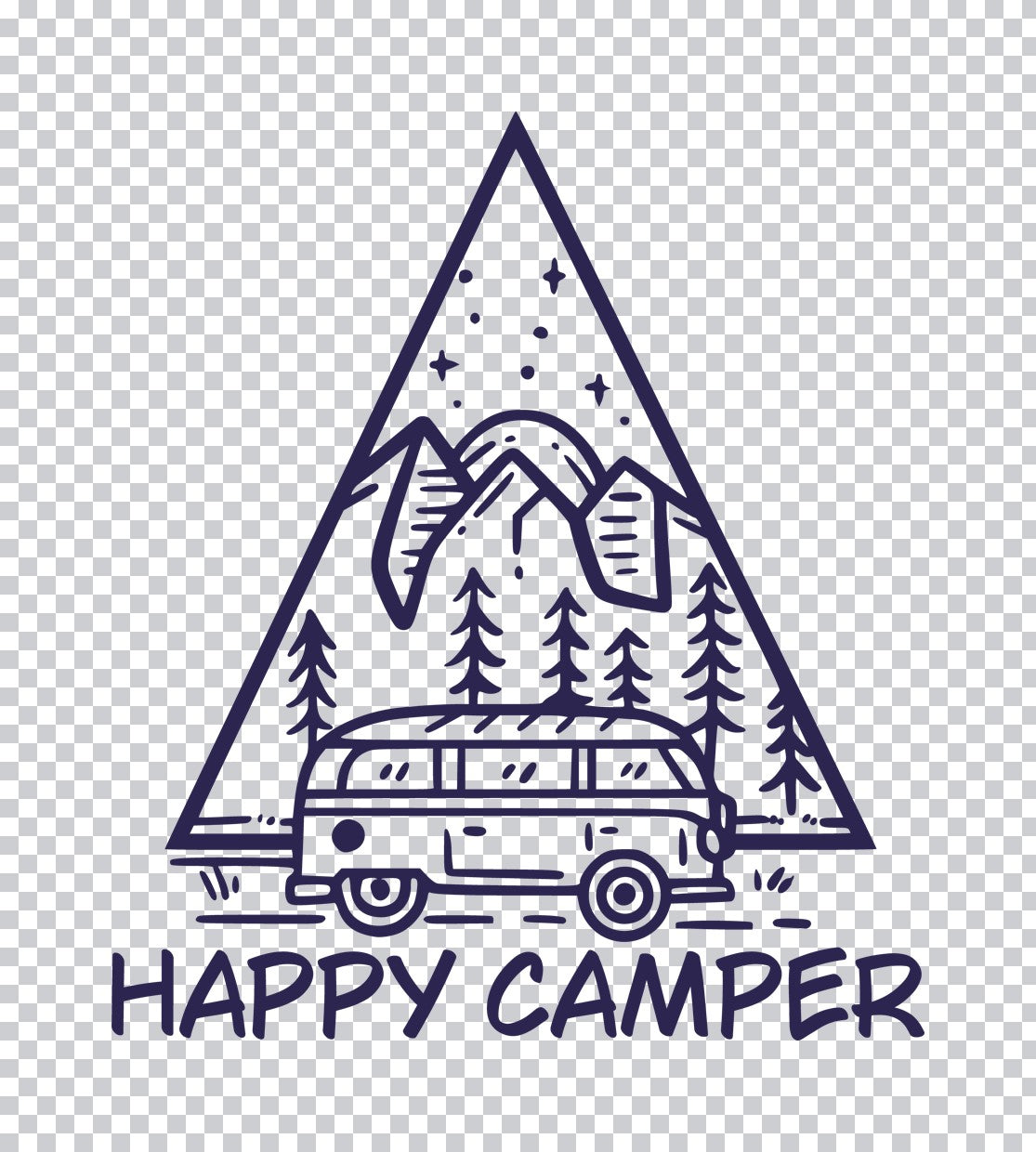 Happy Camper Van DTF Transfer
