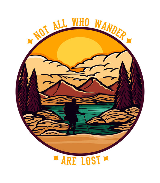 Not All Who Wander DTF Transfer