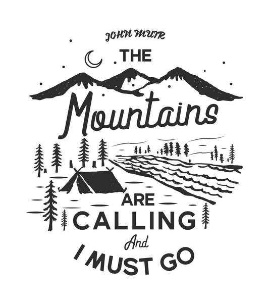 Mountains Are Calling Camping DTF Transfer