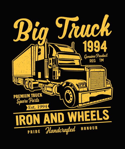 Big Truck Iron and Wheels DTF Transfer
