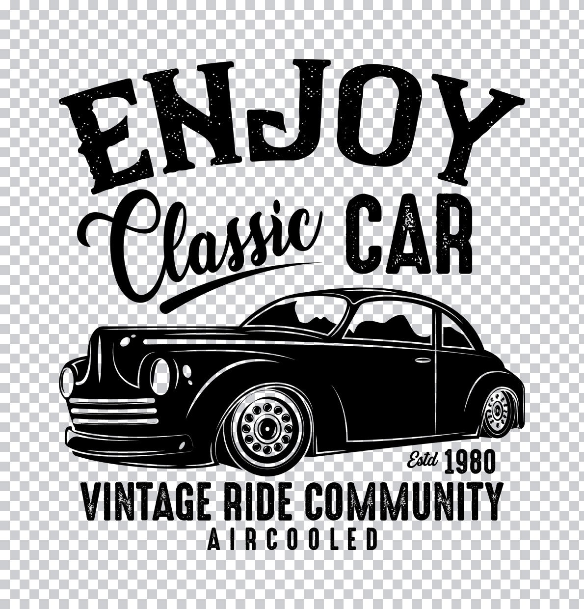 Enjoy Classic Car Vintage Ride DTF Transfer