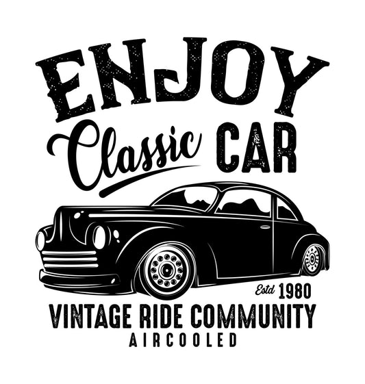 Enjoy Classic Car Vintage Ride DTF Transfer