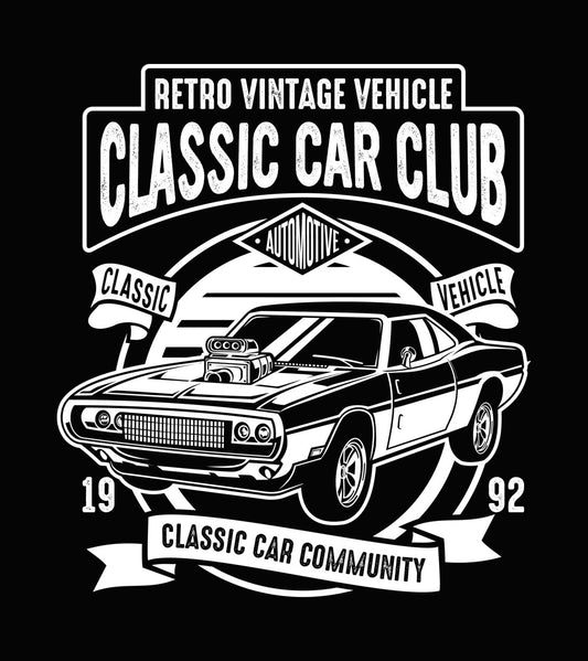 Vintage Muscle Car DTF Transfer