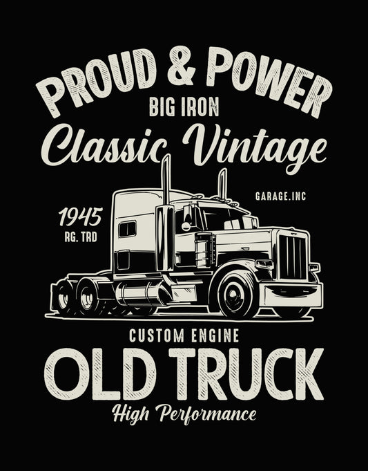 Vintage Big Iron Semi DTF Transfer