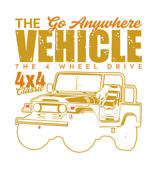 Classic 4x4 Off-Road Vehicle DTF Transfer