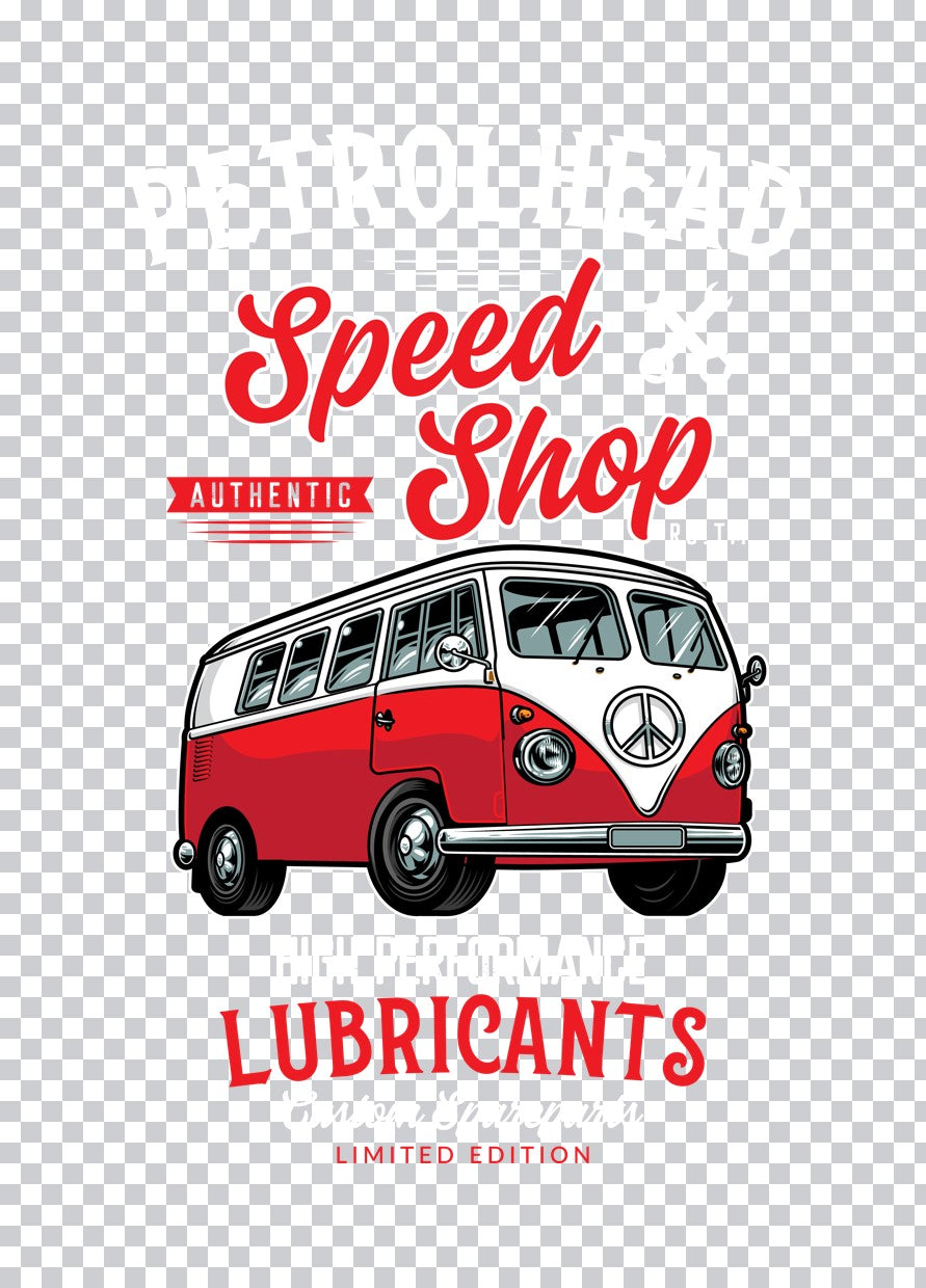 Speed Shop Vintage Van DTF Transfer